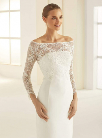 Bianco Evento Bridal Bolero E285 1